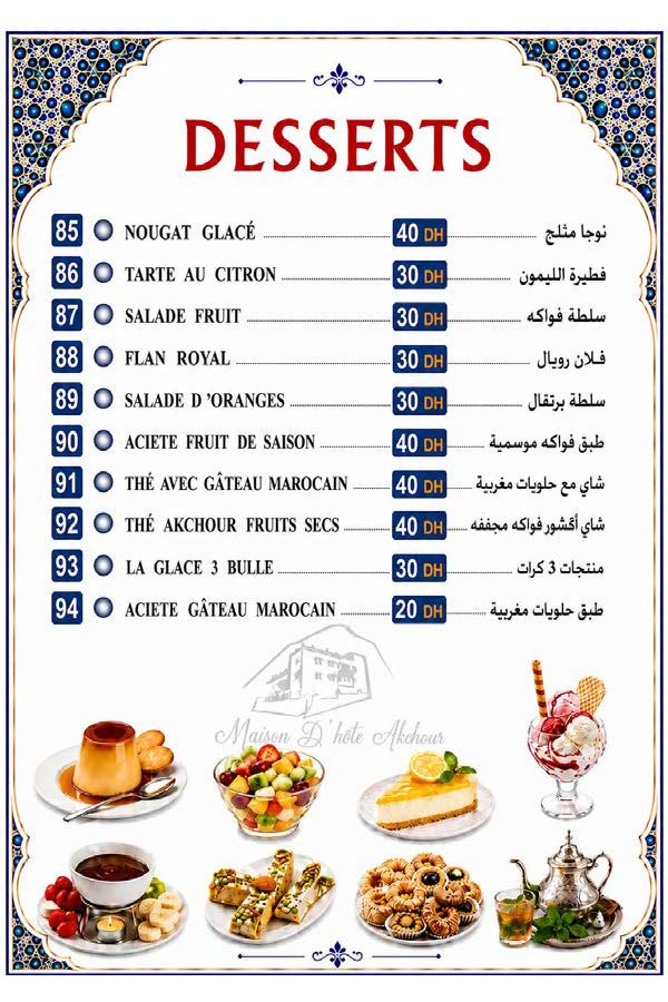 Menu du Restaurant - Page 8